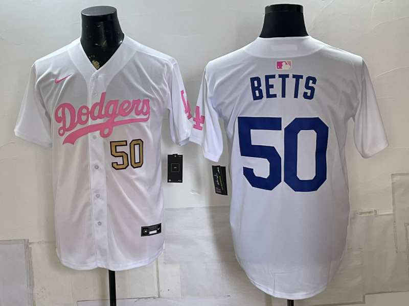men Los Angeles Dodgers #50 Betts white Game 2026 Nike MLB Jersey 080801->los angeles dodgers->MLB Jersey